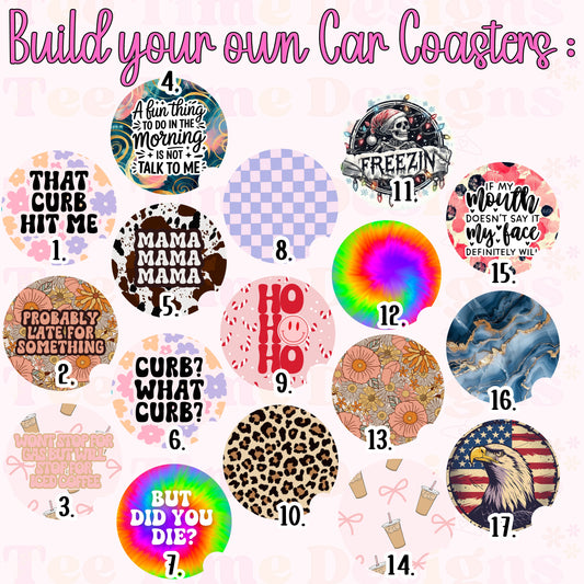 Build your own Car Coasters (2pk)